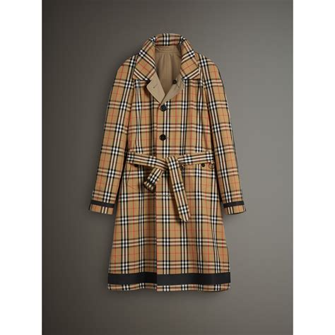 vintage burberry trench ebay|Burberry gabardine vintage check.